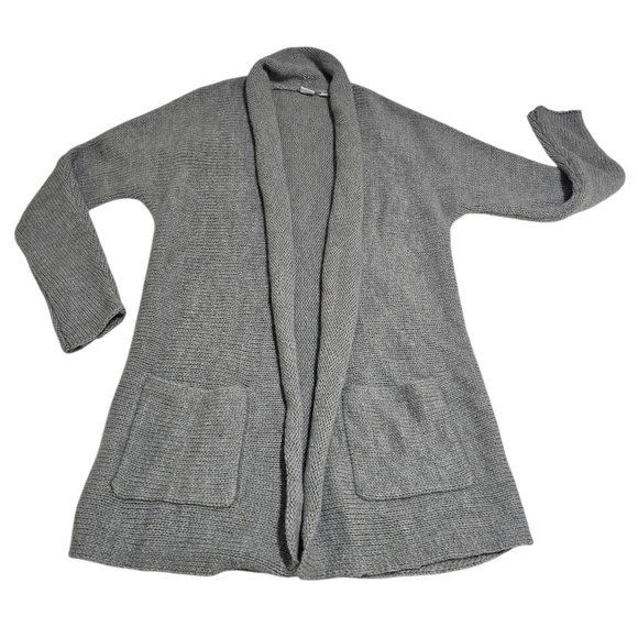 Gap Openfront Midi Sweater Cardigan Wool Alpaca Knit Gray XS - Picture 1 of 14